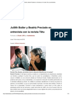 Judith Butler y Beatriz Preciado en Ent... A Con La Revista Têtu - Las Disidentes PDF