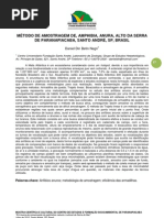 Métodos de amostragem de anuros