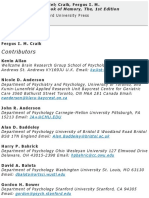 Tulving, E., & Craik, F.I.M. (2000) - The Oxford Handbook of Memory. Oxford University Press