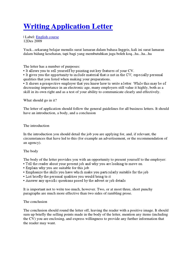 Writing Effective Application Letters | PDF | Academia | Advertising