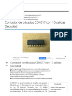 Contador de Décadas CD4017 Con 10 Salidas Decoded