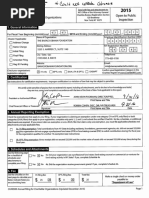 Barack Obama Foundation Annual Filing Statement New York 2015