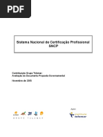 Sistema Nacional de Certificação Profissional - Documento
