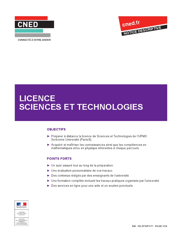 Licence Science De L'éducation à Distance Cned