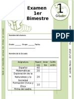 1er Grado - Examen Bloque 1 (2017-2018)