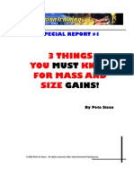 03 Things You Must Know for Mass and Size Gains