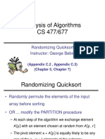 Randomizing Quick Sort