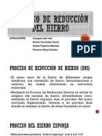 Proceso de Reducción Del Hierro