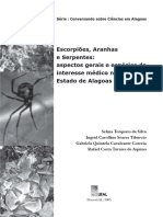 LIVRO - Escorpiões,  aranhas e serpentes