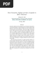 Does Geometric Algebra provide a loophole to  Bell’s Theorem?