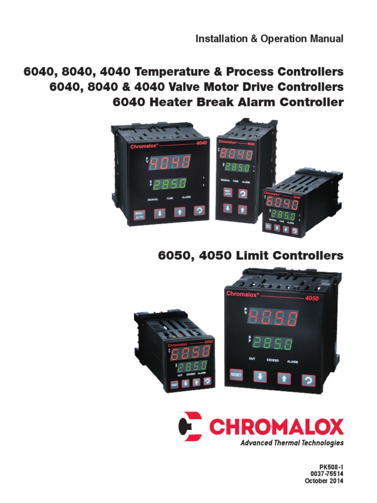 Chromalox 6050 | PDF | Parameter (Computer Programming) | Control Theory