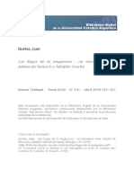 Las Llagas de Lo Imaginario. Un Encuentro Entre Juliana de Norwich y Adolphe Gesché