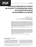 Funcoes Da Musica Na Sociedade e Escola