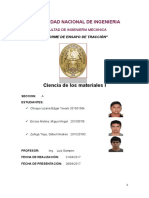 Informe #2 - Ensayo de Tracción - MC114 A