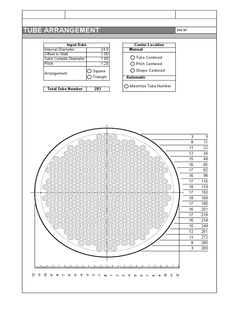 Tube Arrangement Specifications Guide | PDF