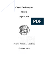 Fiscal 2018 Capital Plan Easthampton