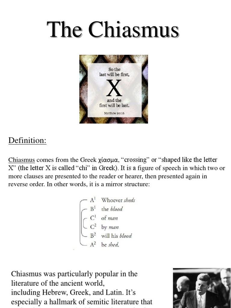 chiasmus Religious Belief And Doctrine Theology