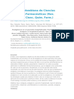 Analgesicos en Pctes Hospitalizados