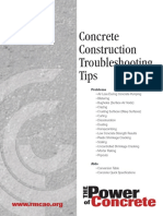 00 Concrete Construction Troubleshooting Tips