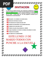 La Directora y La Plana Docente Hace Extensivo La Invitación A Todos Los Padres de Familia de La I