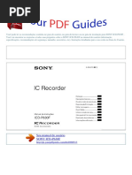 Manual Do Usuário SONY ICD P630F P