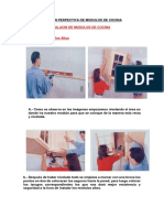 Melamina - Dibujo en Perspectiva de Modulos de Cocina