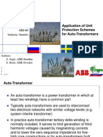 Application of Unit Protection Schemes For Auto-Transformers