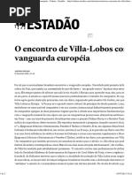 O Encontro de Villa-Lobos Com a Vanguarda Européia - Cultura - Estadão