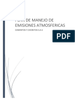 Plan de Manejo de Emisiones Atmosfericas