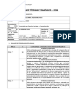 Informe Tecnico Pedagogico - 2016