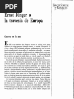 Ernst Junger o La Travesia de Europa