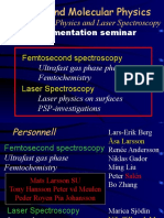 Instrumentation Seminar: Atomic and Molecular Physics