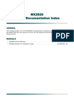 MX2820 Digital Documentation Index: General