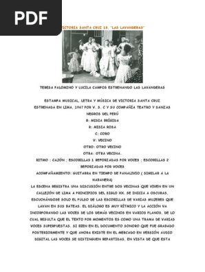 Las Lavanderas Teatro Peruano Musical las lavanderas teatro peruano musical