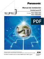 Manual de Instalacion Central Pura Ip Panasonic KX-TDE100 KX-TDE200 PDF