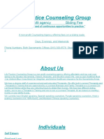 Life Practice Counseling Group: A Non-Profit Agency Sliding Fee