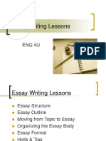 Essay Writing Lessons