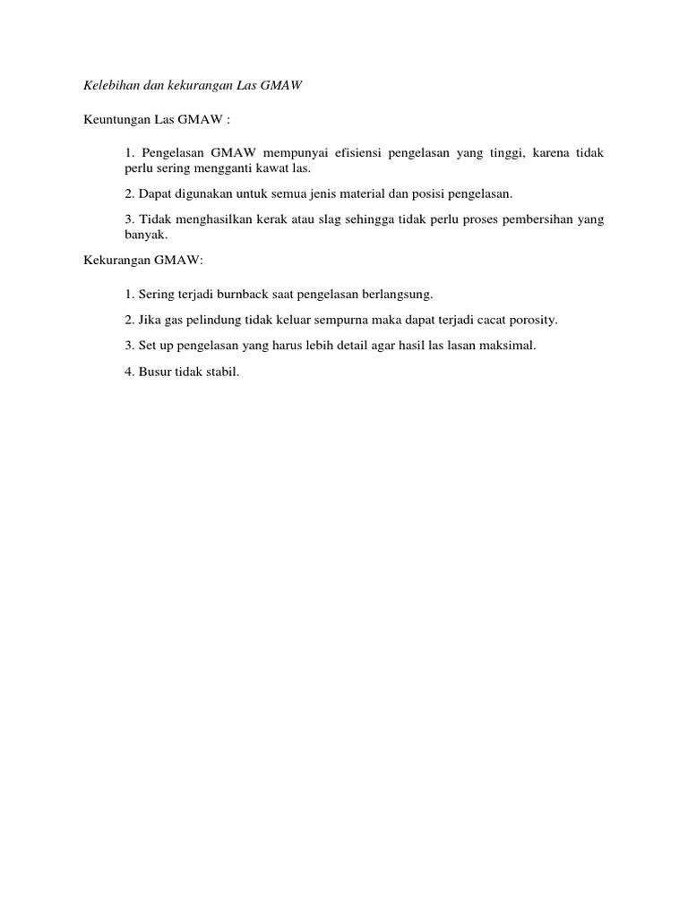 Pengelasan Gmaw 2021 Pengertian Proses Peralatan Kelebihan