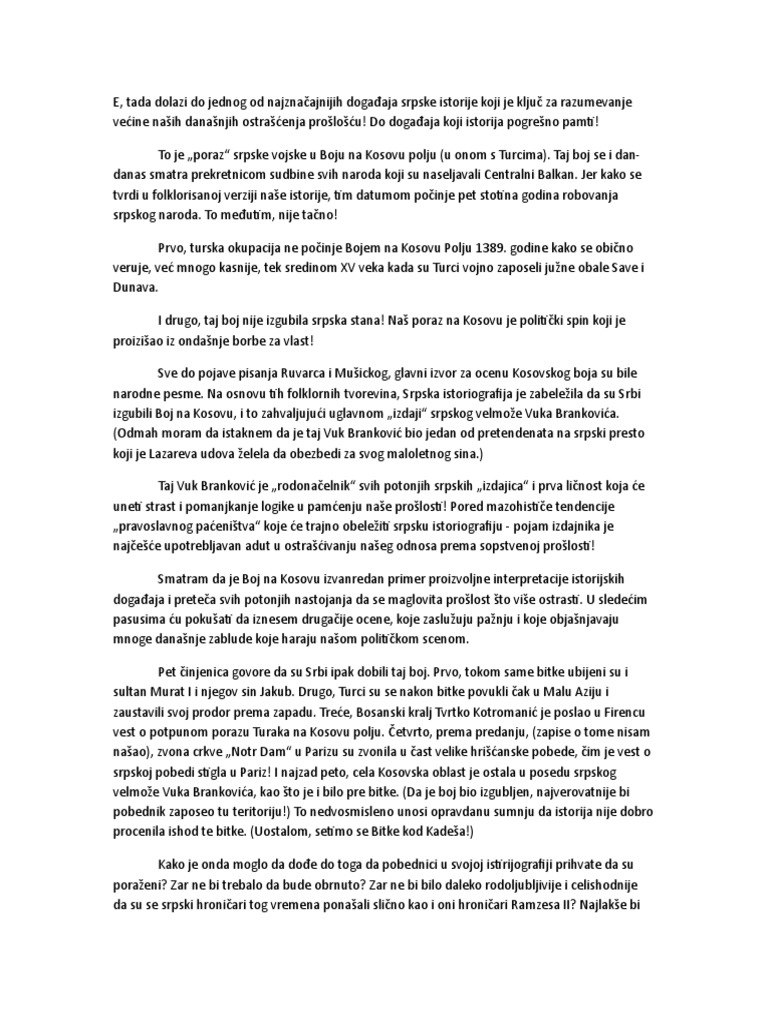 Kosovski Boj | PDF