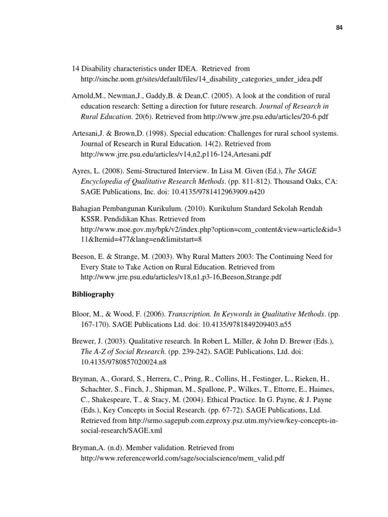 Biblio Graf I Qualitative Research Research Methods - 