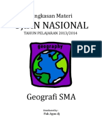 Ringkasan Materi UN Geografi SMA 2014