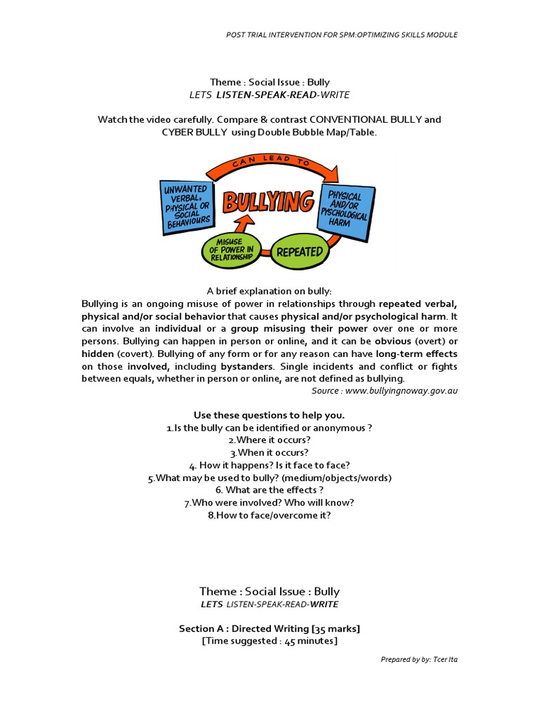 Directed writing examples igcse picture