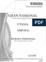 Soal UN Bahasa Indonesia SMP 2006 Paket 3