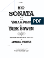 Bowen - ViolaSonataNo.2 Op22 Score PDF