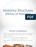 Masonry Structures-History