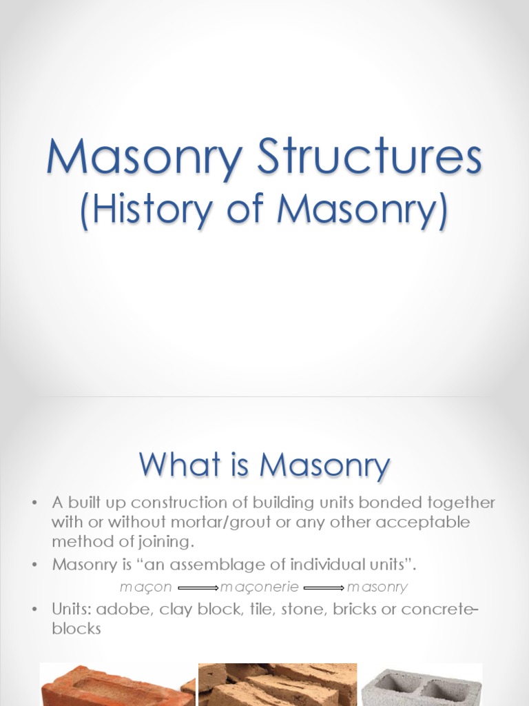 Masonry Structures-History | PDF | Masonry | Brick