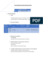 Esquema de Proyecto de Investigación