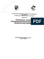 KMK No. 267 TTG Pedoman Teknis Pengorganisasian Dinas Kesehatan Daerah PDF