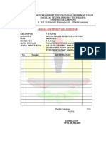 B. Lembar Asistensi Titik Lembek Aspal