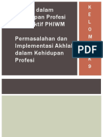 Akhlak Dalam Kehidupan Profesi Perspektif PHIWM